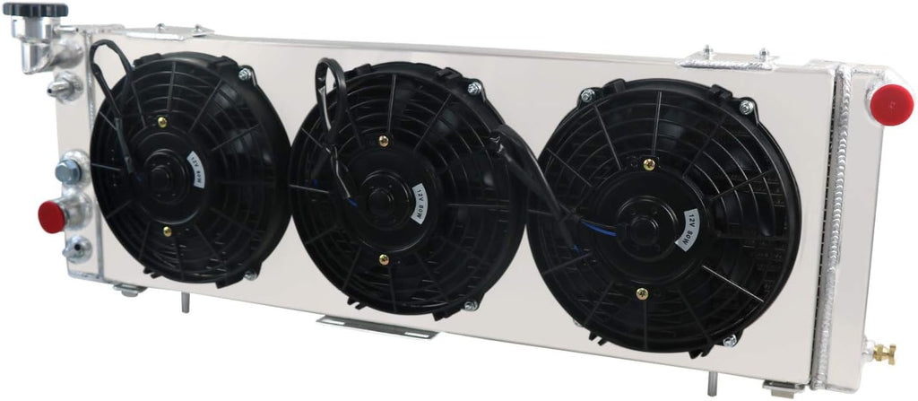 3 Row Core Aluminum Radiator with Fan Shroud and Relay T1810