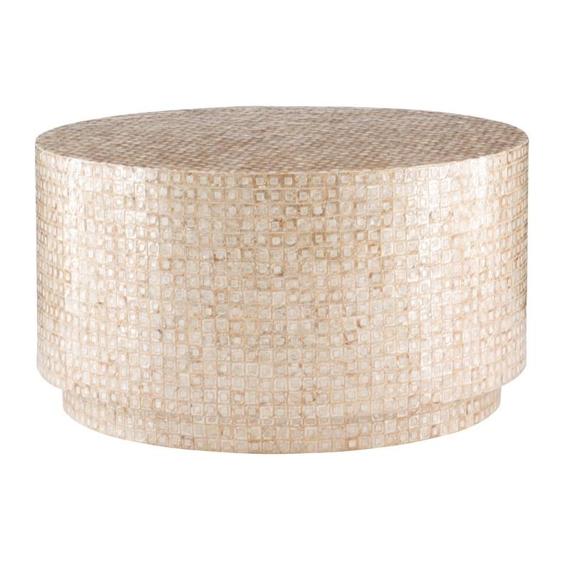 Gold Capiz Mosaic Coffee Table L6359