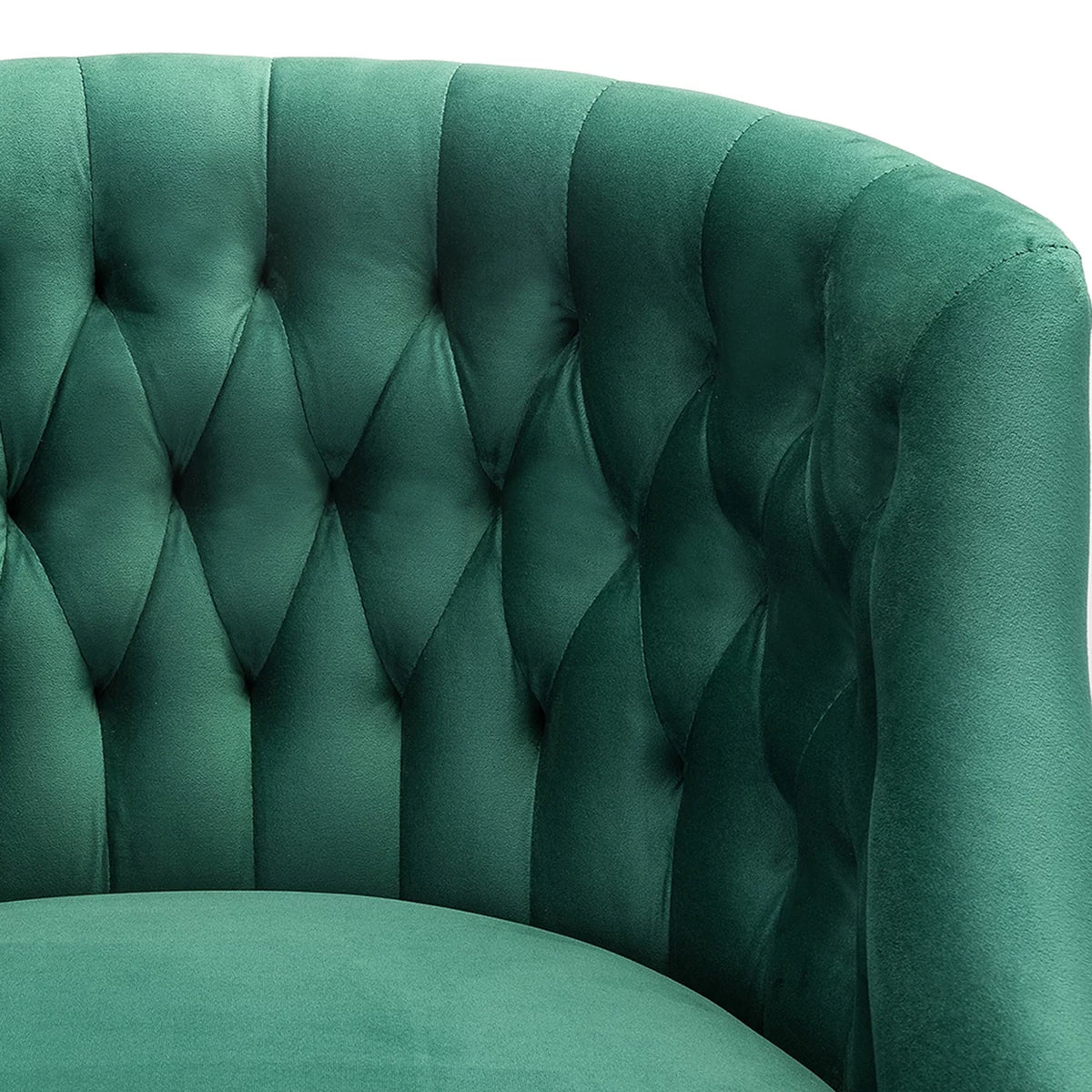 Green Velvet Swivel Office Chair G34985
