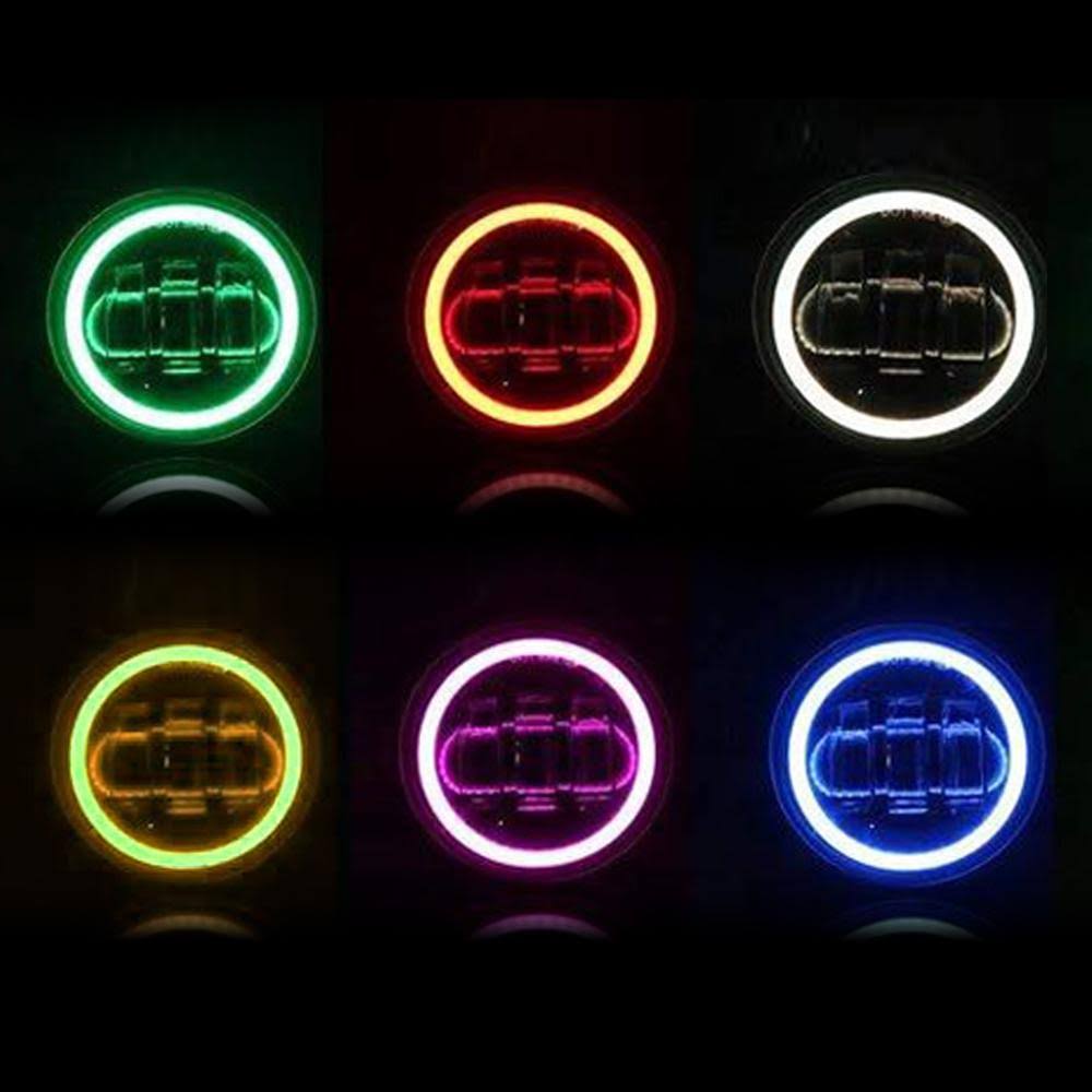 RGB Halo Headlights and Fog Lights Combo for Jeep Wrangler JK X440966