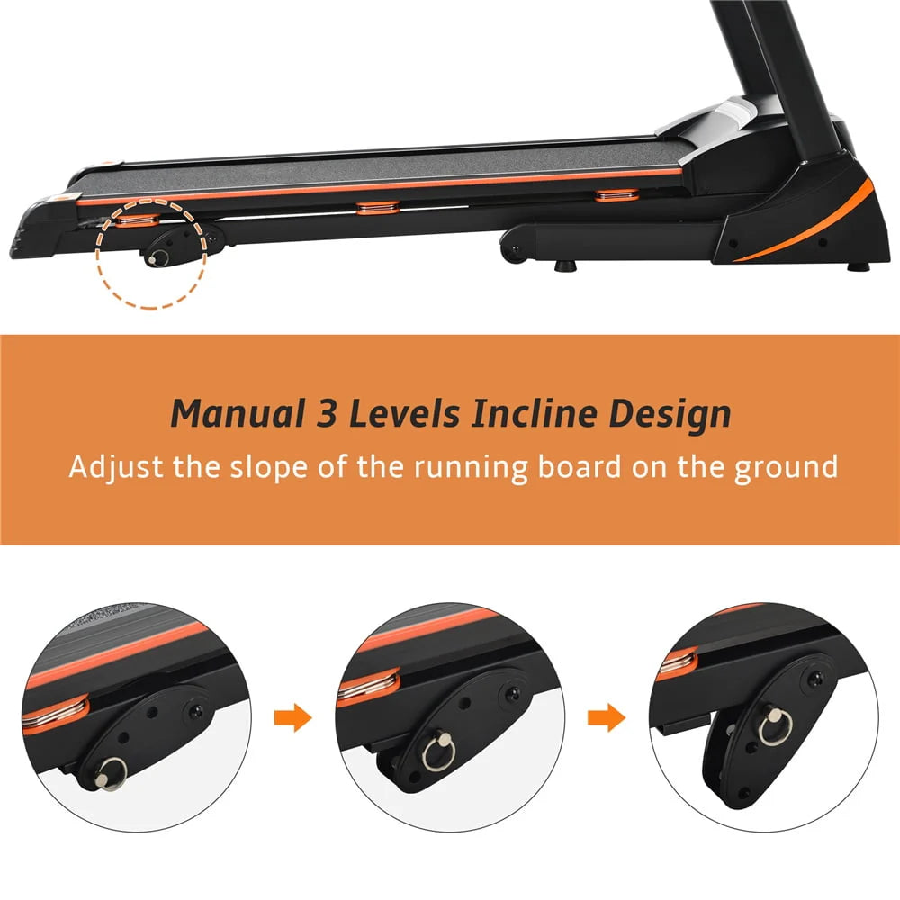Folding Electric Treadmill with Incline D1042