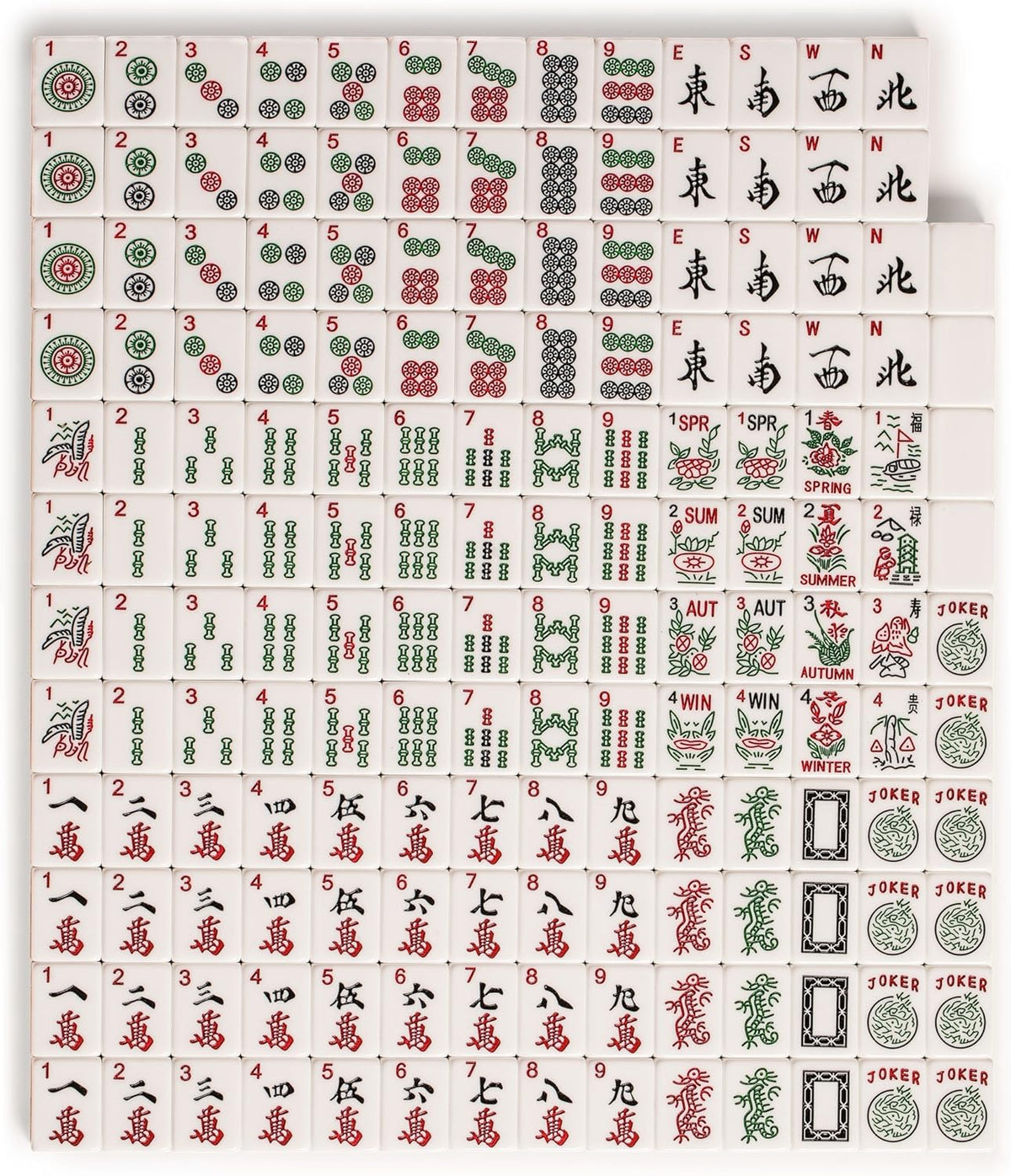 Set of 166 American Mahjong Tiles P345