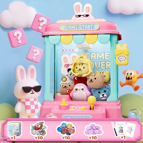 Mini Claw Machine with Plush and Capsule Toy I107
