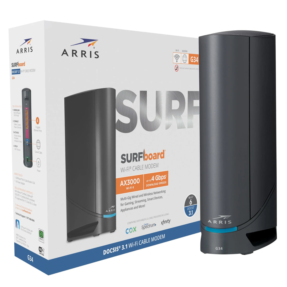 DOCSIS 3.1 Gigabit Cable Modem and AX3000 Wi-Fi 6 Router G427