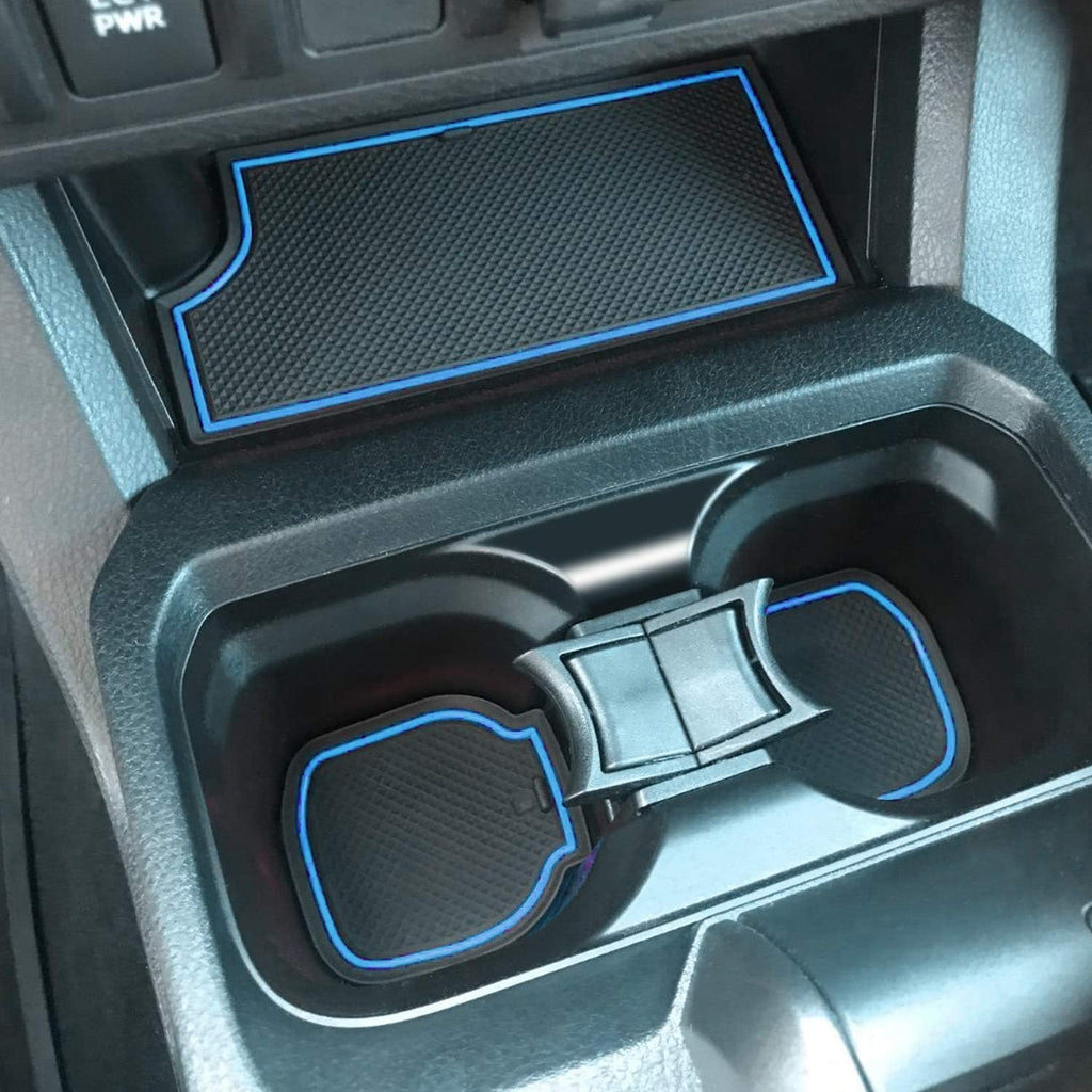 Red Trim Non-Slip Cup Holder Console Door Pocket Inserts Mats G96872