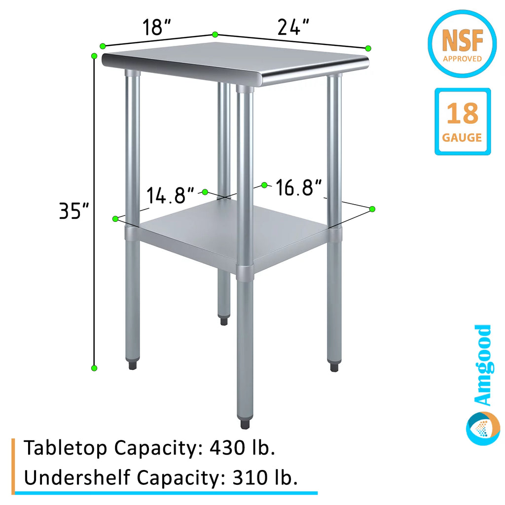 Stainless Steel Work Table with Undershelf A3419