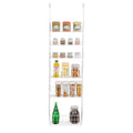 Over the Door Pantry Organizer Rack with 6 Adjustable Steel Shelves Q553