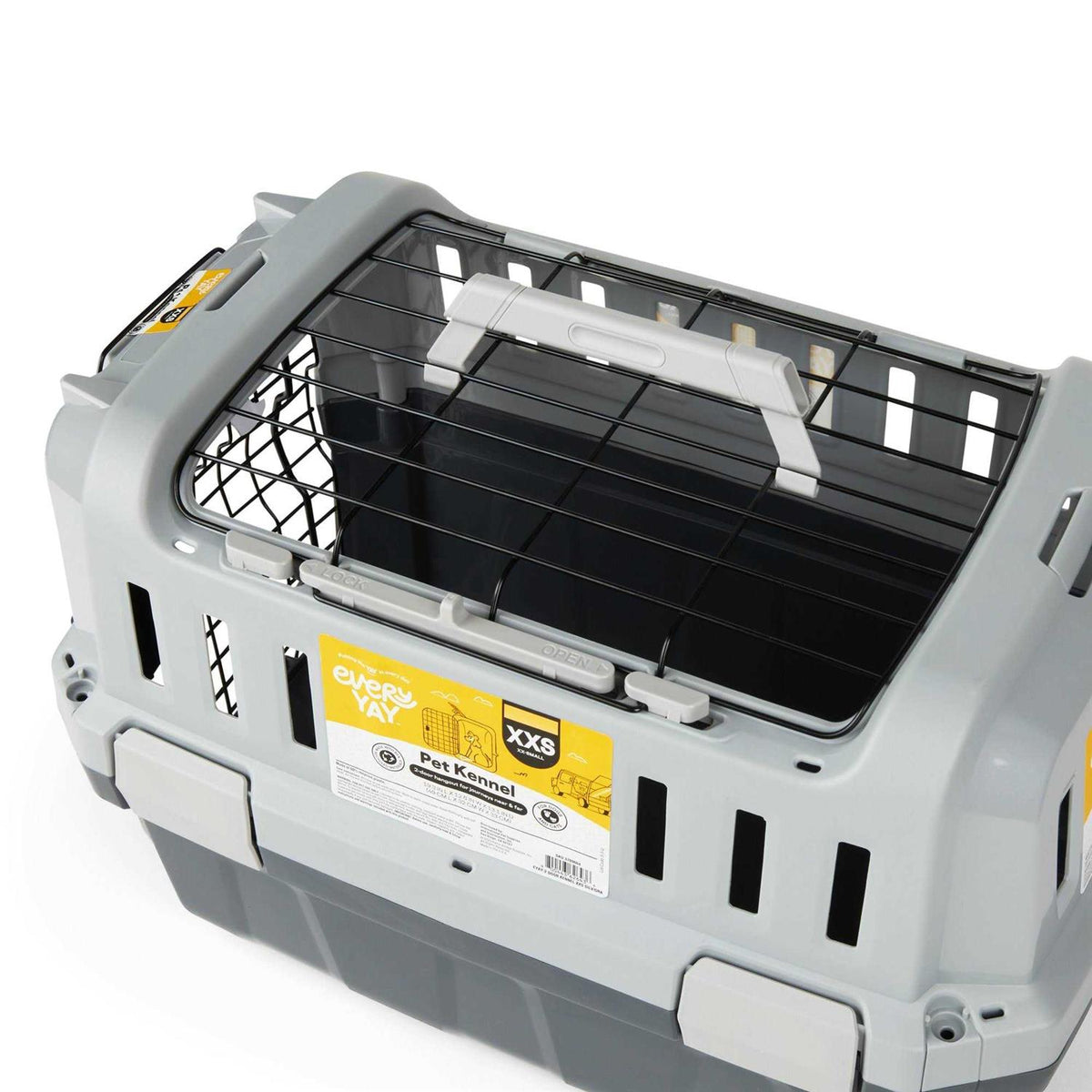 Grey 2-Door Pet Kennel Z699486