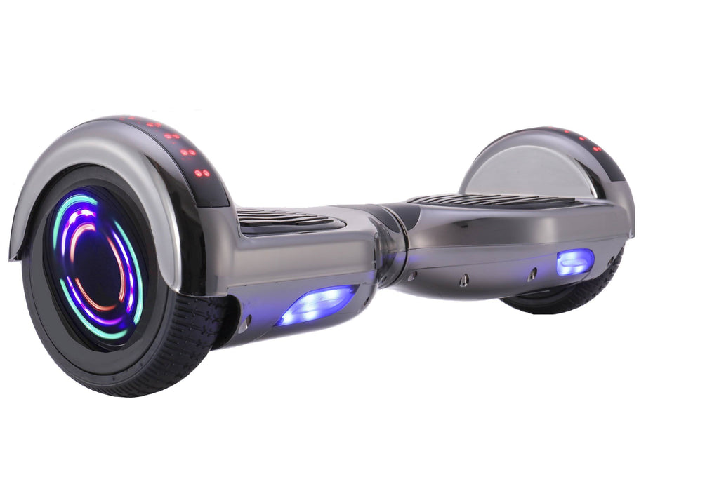 Chrome Black 36V Hoverboard with Bluetooth Speakers U374