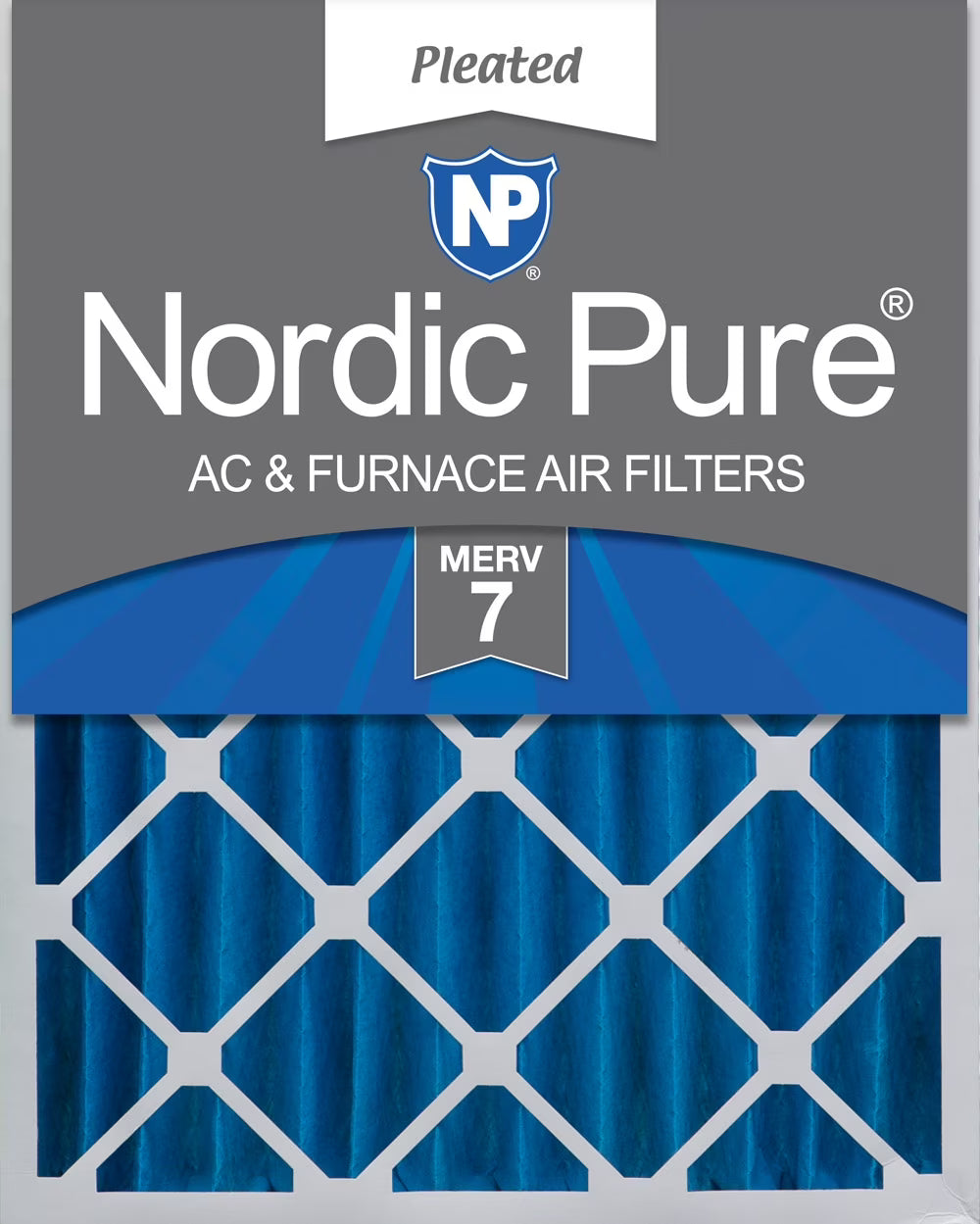 16x25x4 Pleated MERV 7 Air Filter H14476