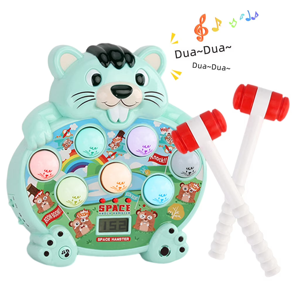 Whack a Mole Game Toy with Sound and Light and 2 Hammers T902