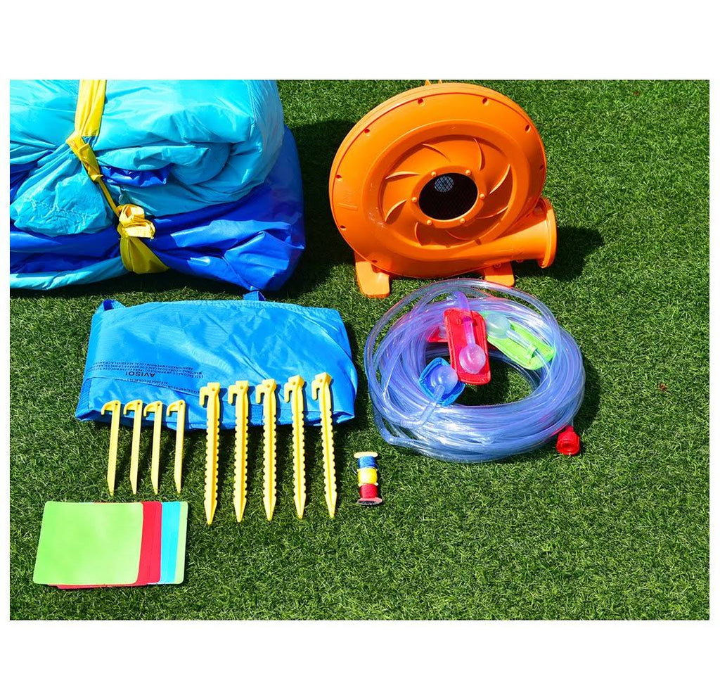 Crocodile Inflatable Water Slide Climbing Wall Bounce House M265114