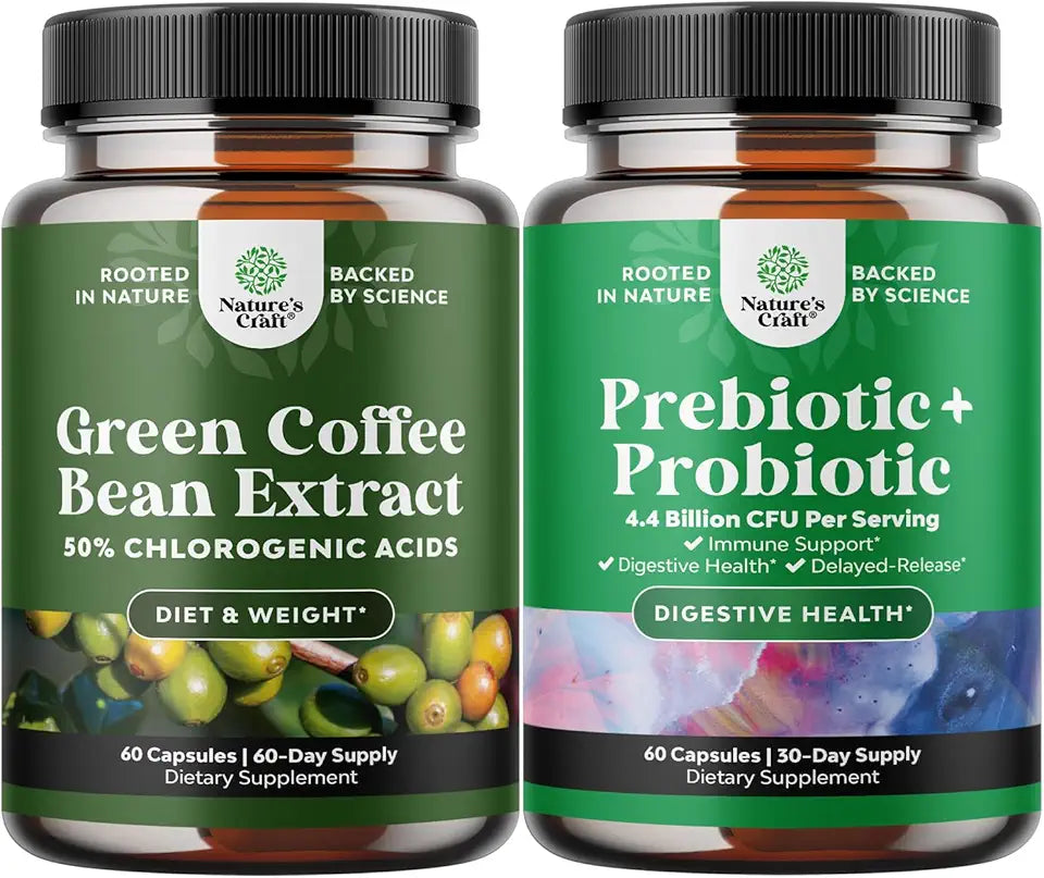 Pure Green Coffee Bean Extract and Probiotics Supplement Z5446