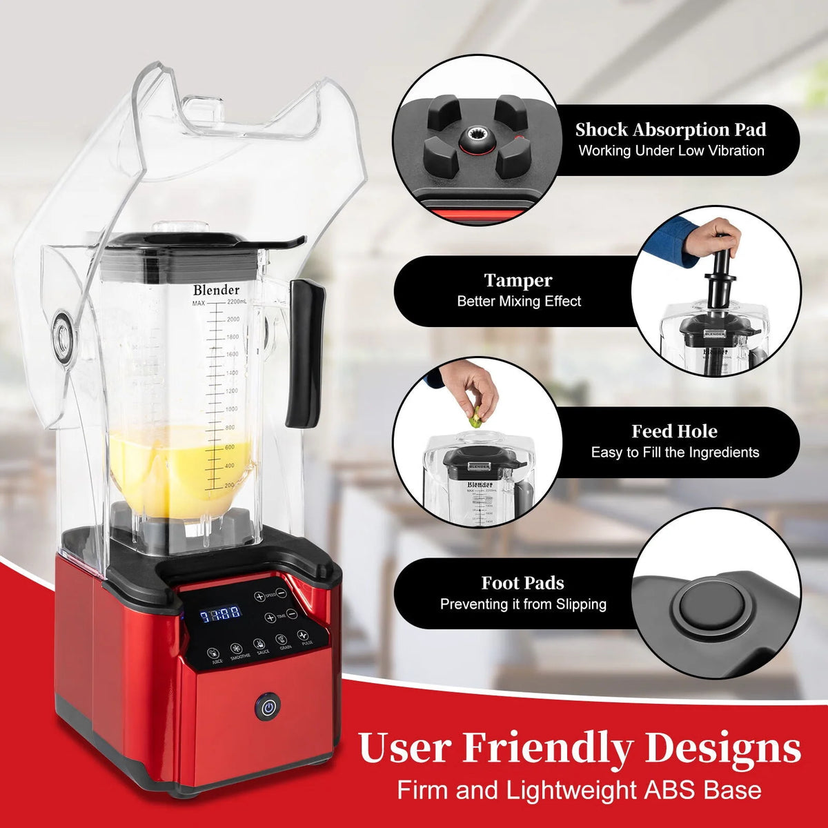 2.2L Quiet Countertop Blender O1729