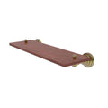 16 inch Solid Ironwood Shelf Unlacquered Brass X69722