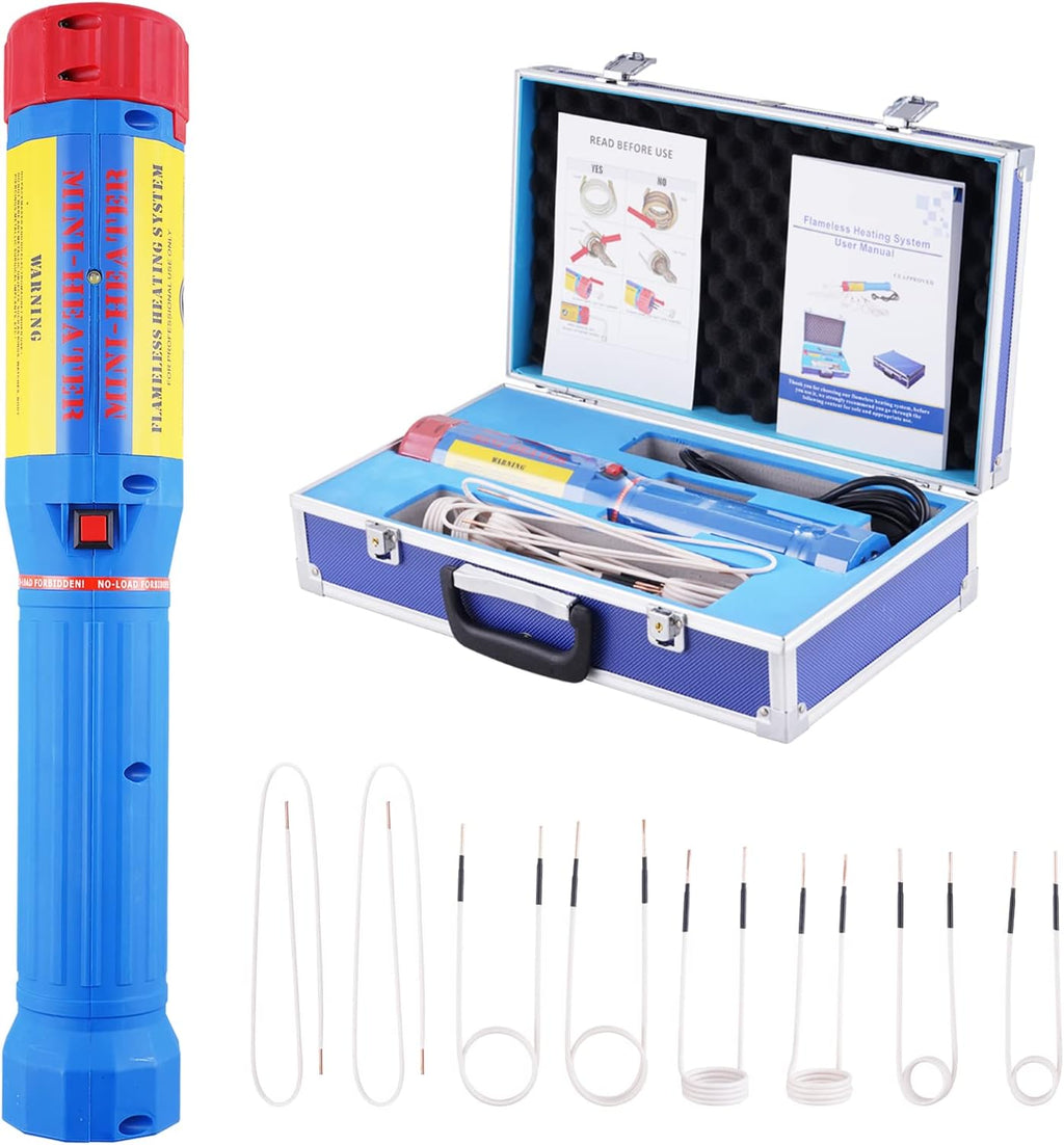 Magnetic Induction Heater Kit 8 Coils Handheld with Portable Storage Box V824