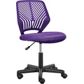 Purple Adjustable Armless Swivel Office Chair T14943