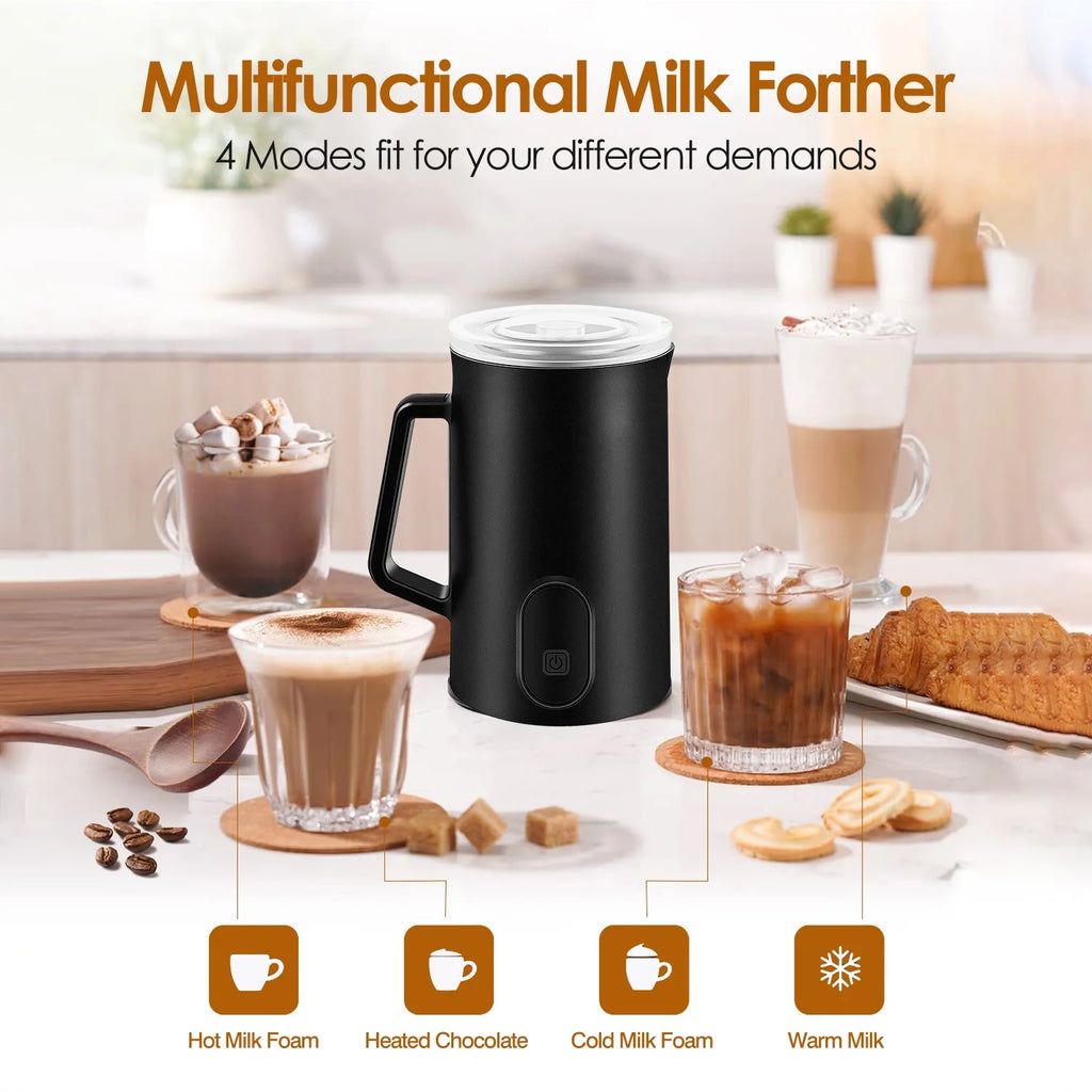 4 in1 Stainless Steel Electric Milk Frother O4893