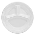 10.25 in White Laminated Foam 3 Comp Plate T5232