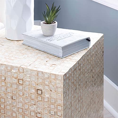 Ivory Square Accent Table V71166
