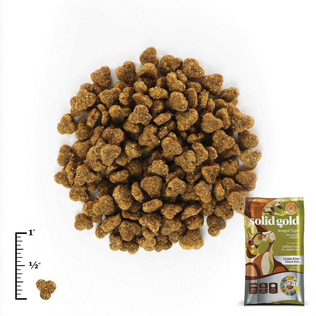 Solid Gold Winged Tiger Quail & Pumpkin Adult Dry Cat Food Q25809