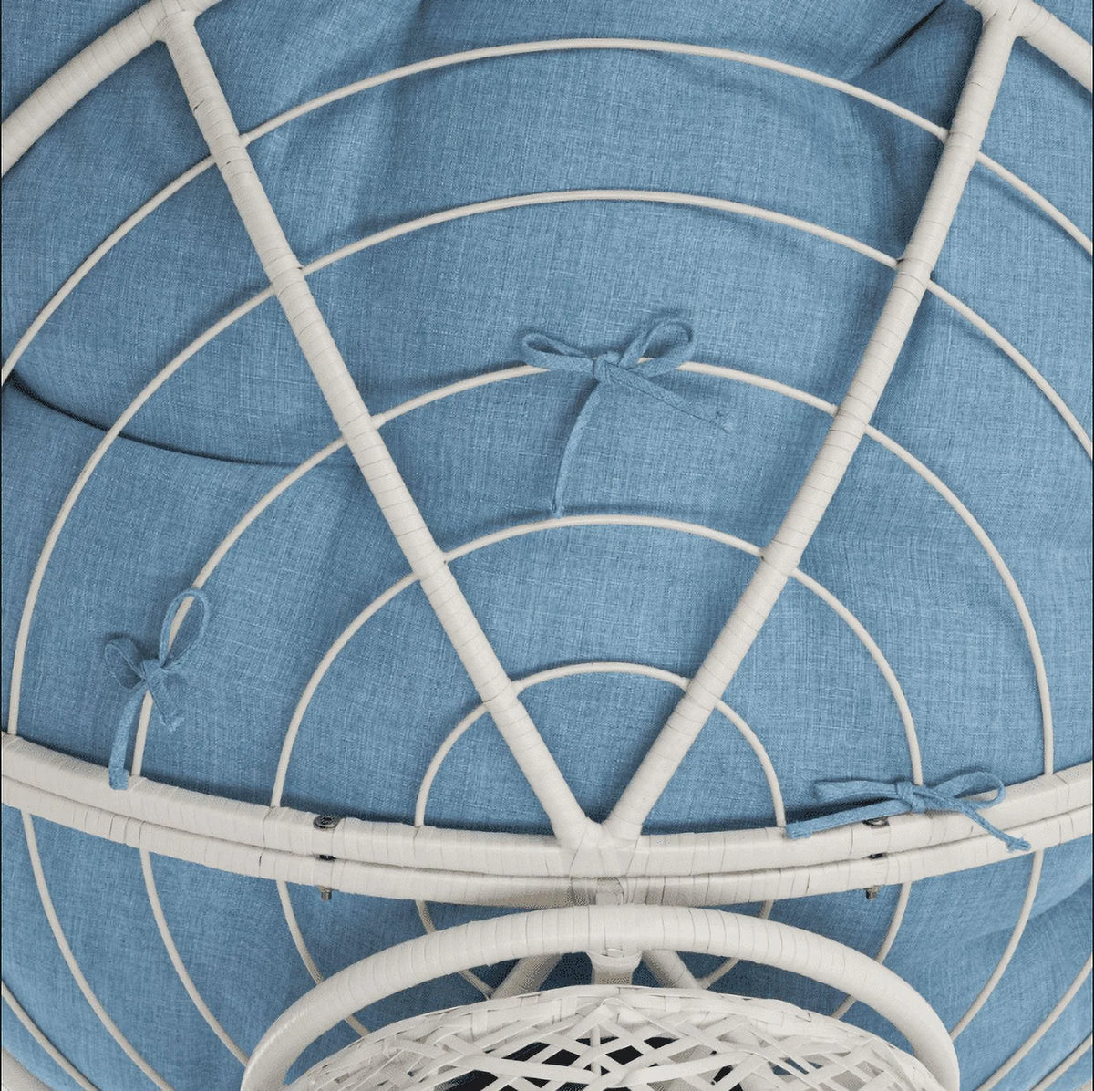 360 Swivel Papasan Chair with Fabric Cushion K993