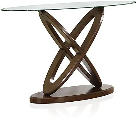 Dark Walnut Wood Console Table O941491