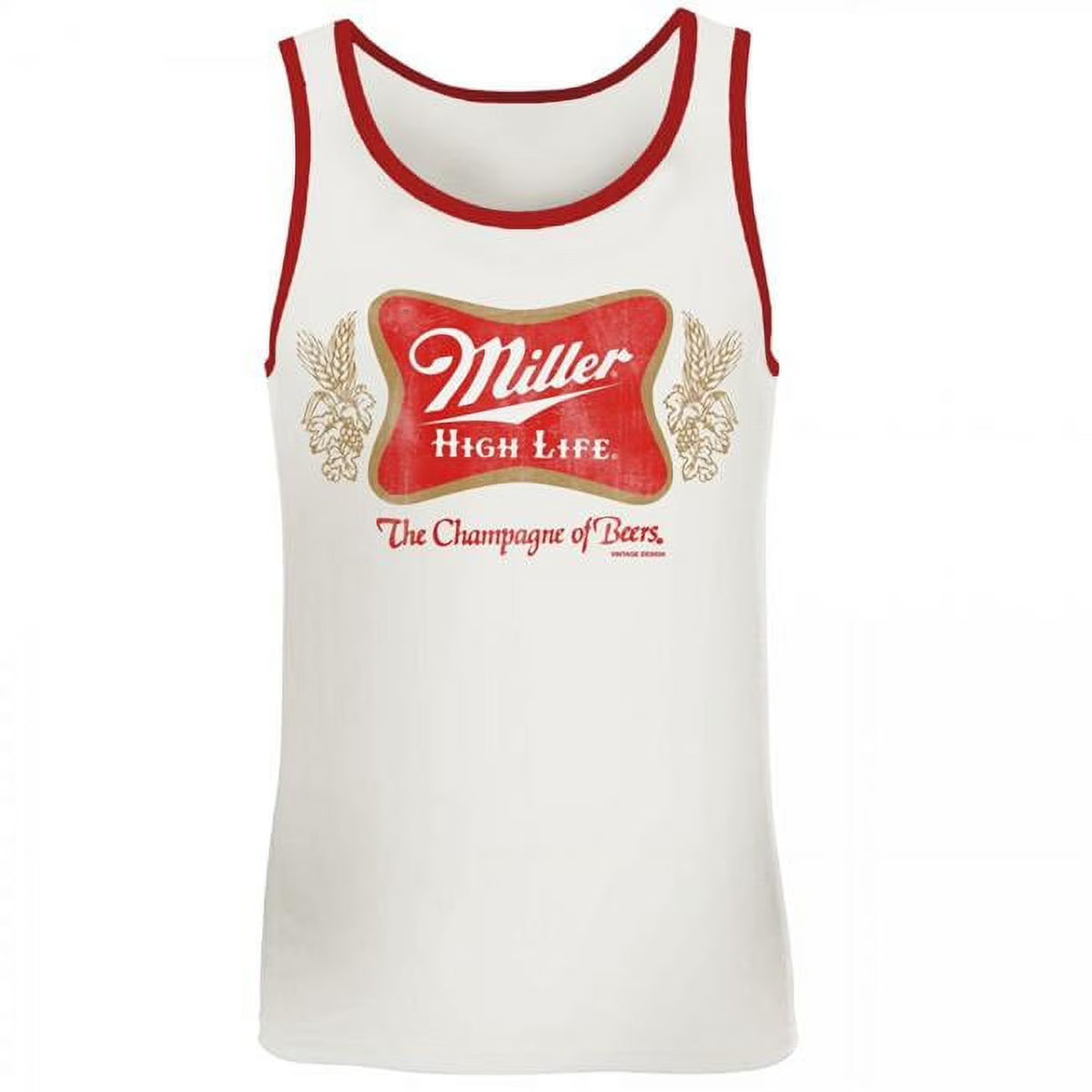 Red Trim Tank Top J389