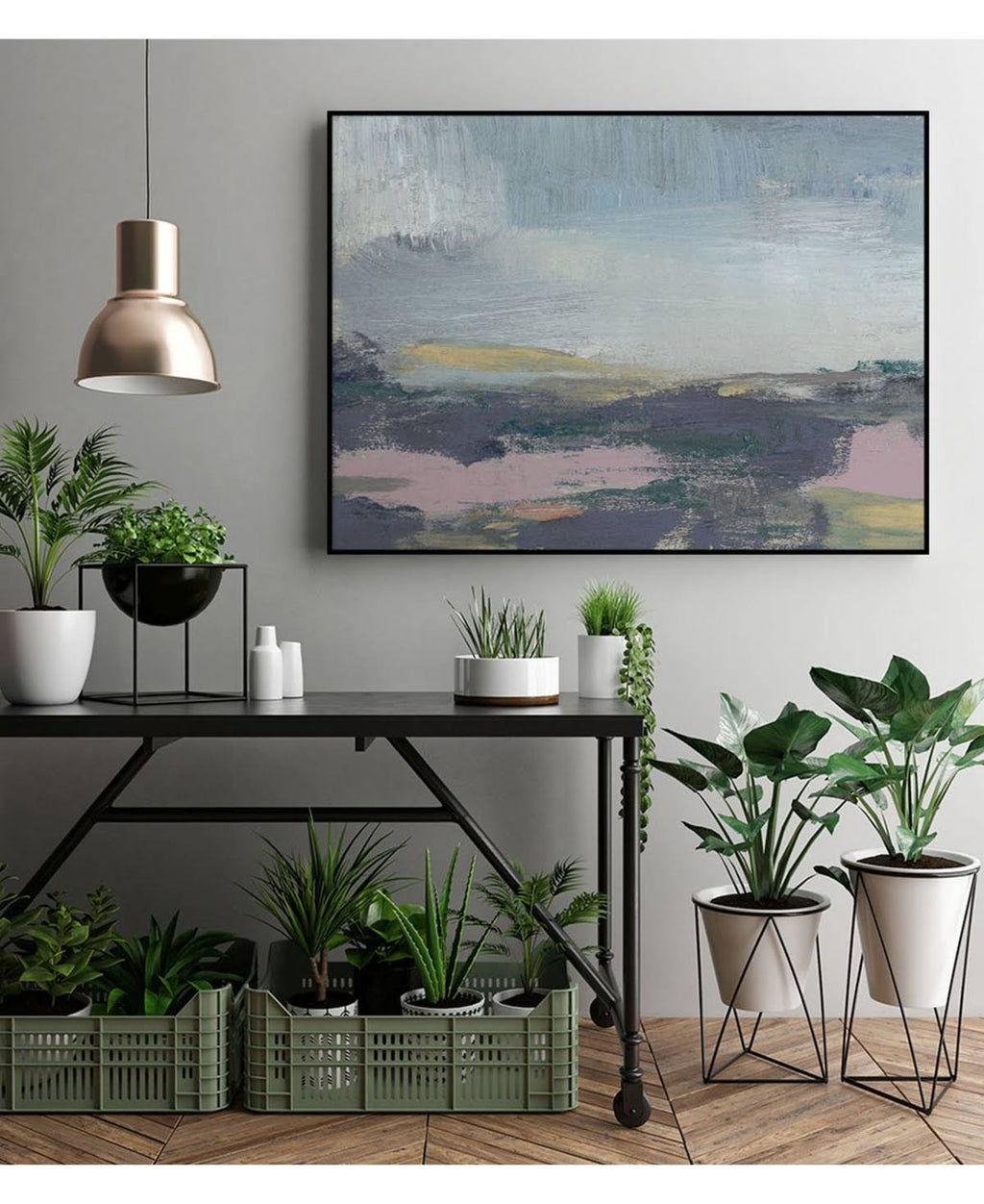 32x22 x 24x22 Framed Canvas F218