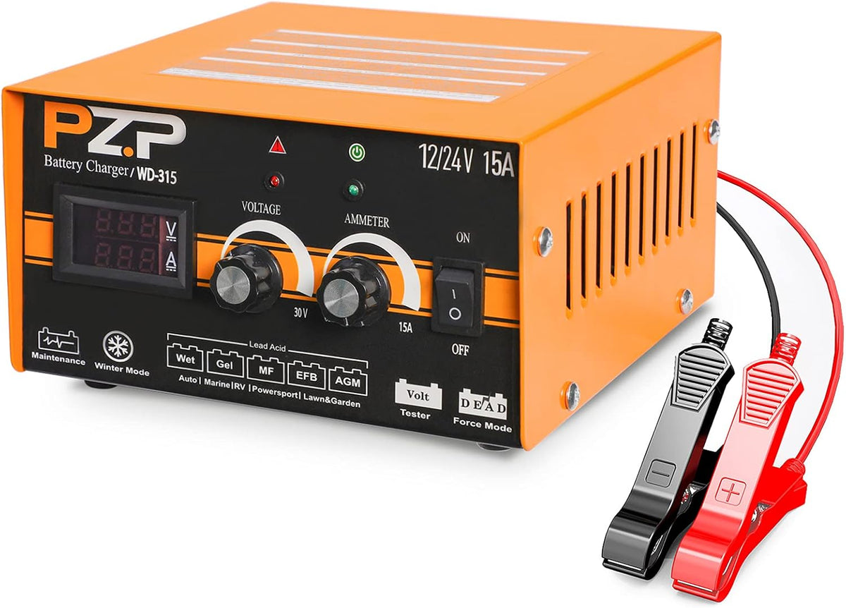 15-Amp Automotive Car Battery Charger and Maintainer M87868