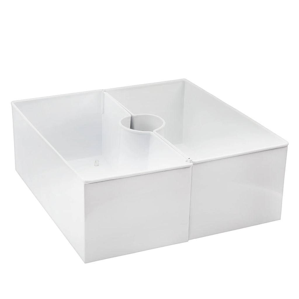 White Square Umbrella Planter G915
