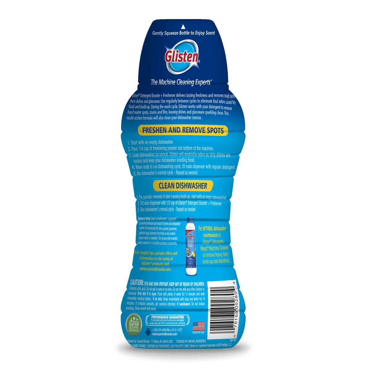 Dishwasher Detergent Booster + Freshener, 28 oz, 4 Bottles T8920