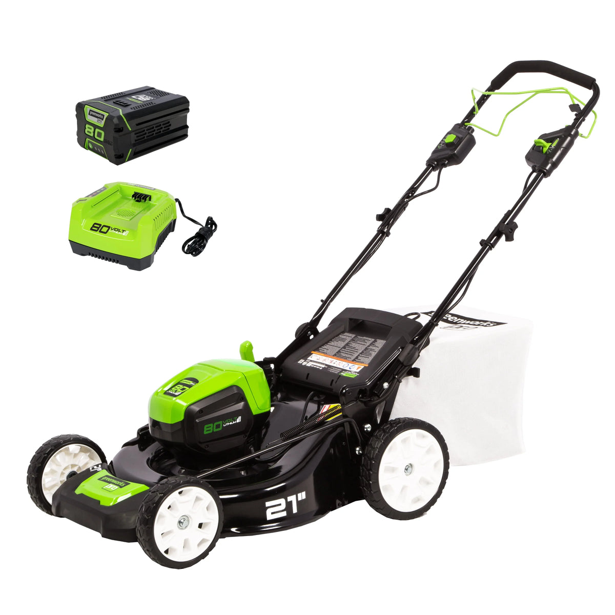 80V 21 Self Propelled Mower 5Ah Battery & Charger T40175