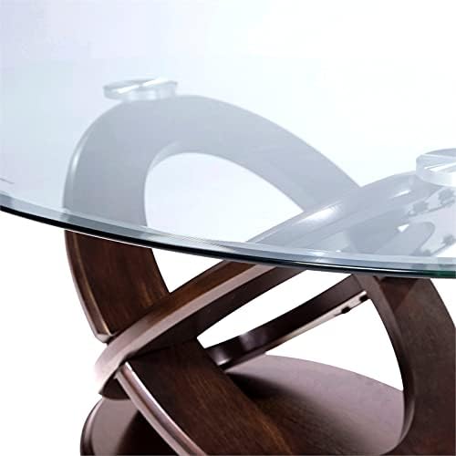 Dark Walnut Wood Console Table O941491