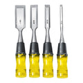 Wood Chisel Set with Clear PVC Handle, 4 Piece B21283