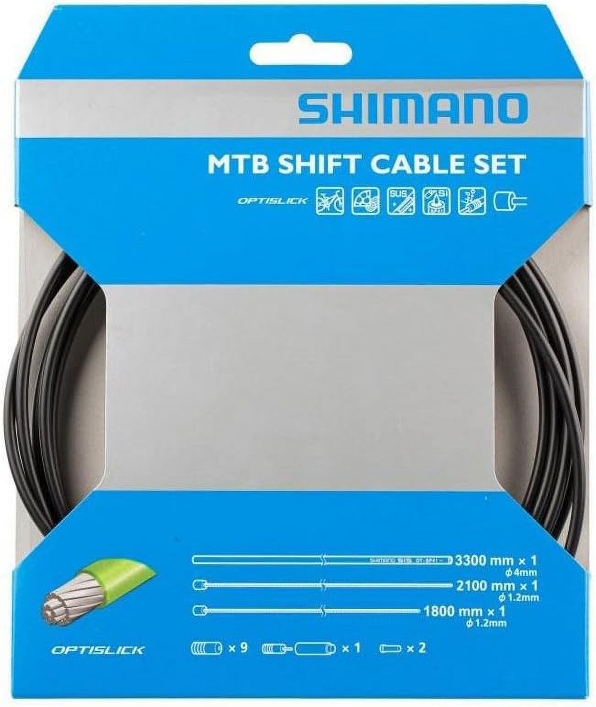 Black MTB Derailleur Cable and Housing Set J97603