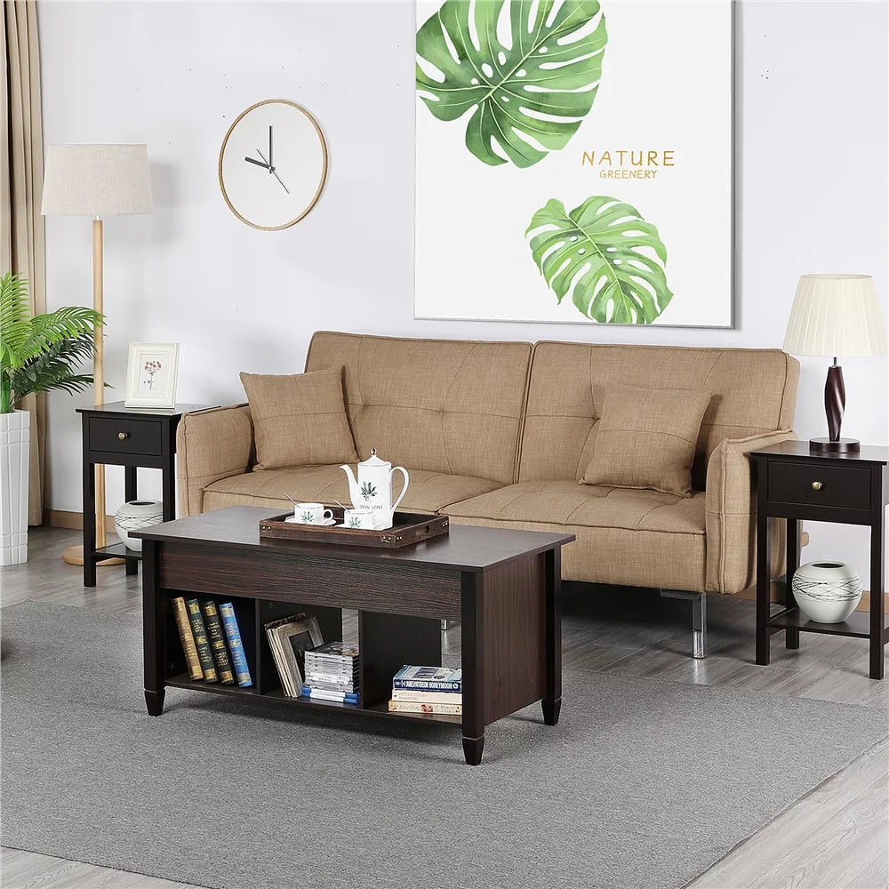 Modern Lift Top Coffee Table with 3 Storage Compartments C704905