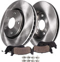 352mm 5-Lug Rear Disc Rotors Brake Pads 4pc Set B4486