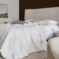 Faux Fur Reversible Throw Blanket 60"x80" White P334110