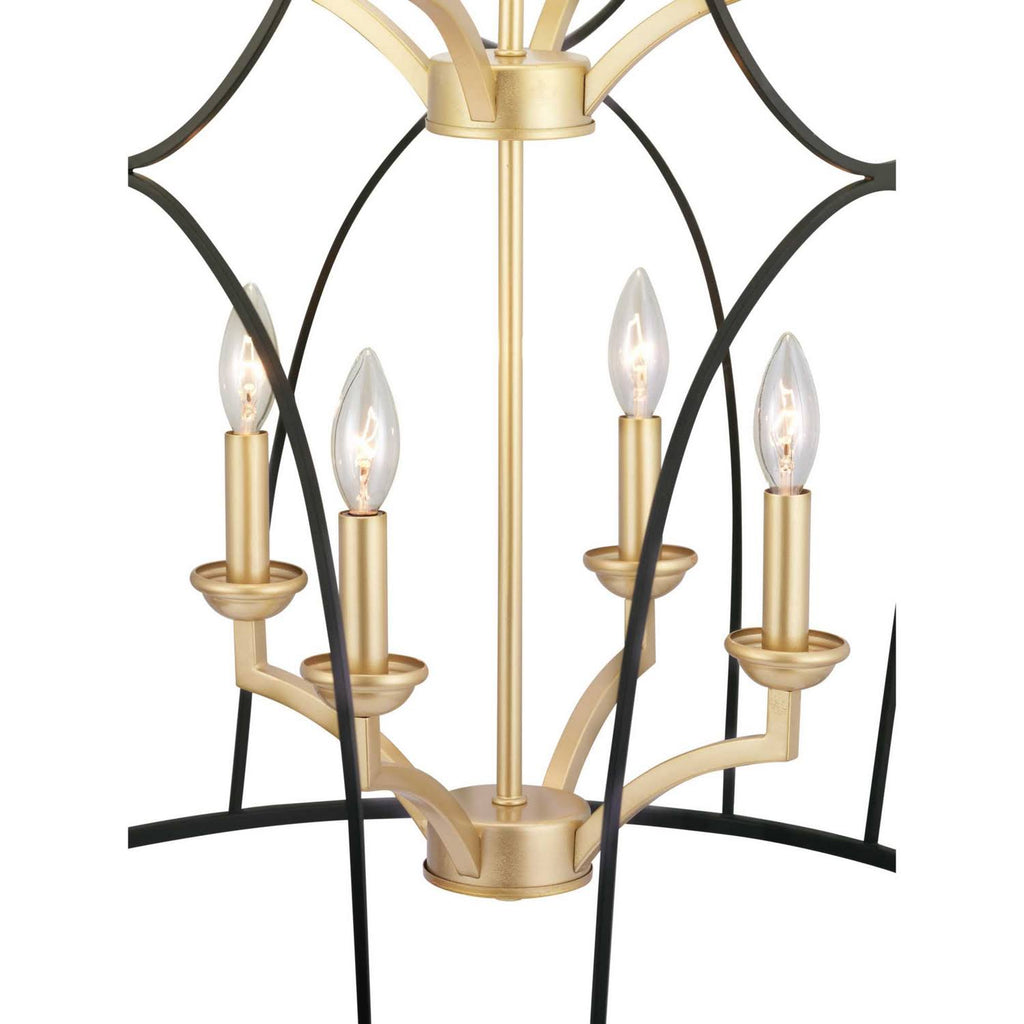 Eight Light Foyer Black E170