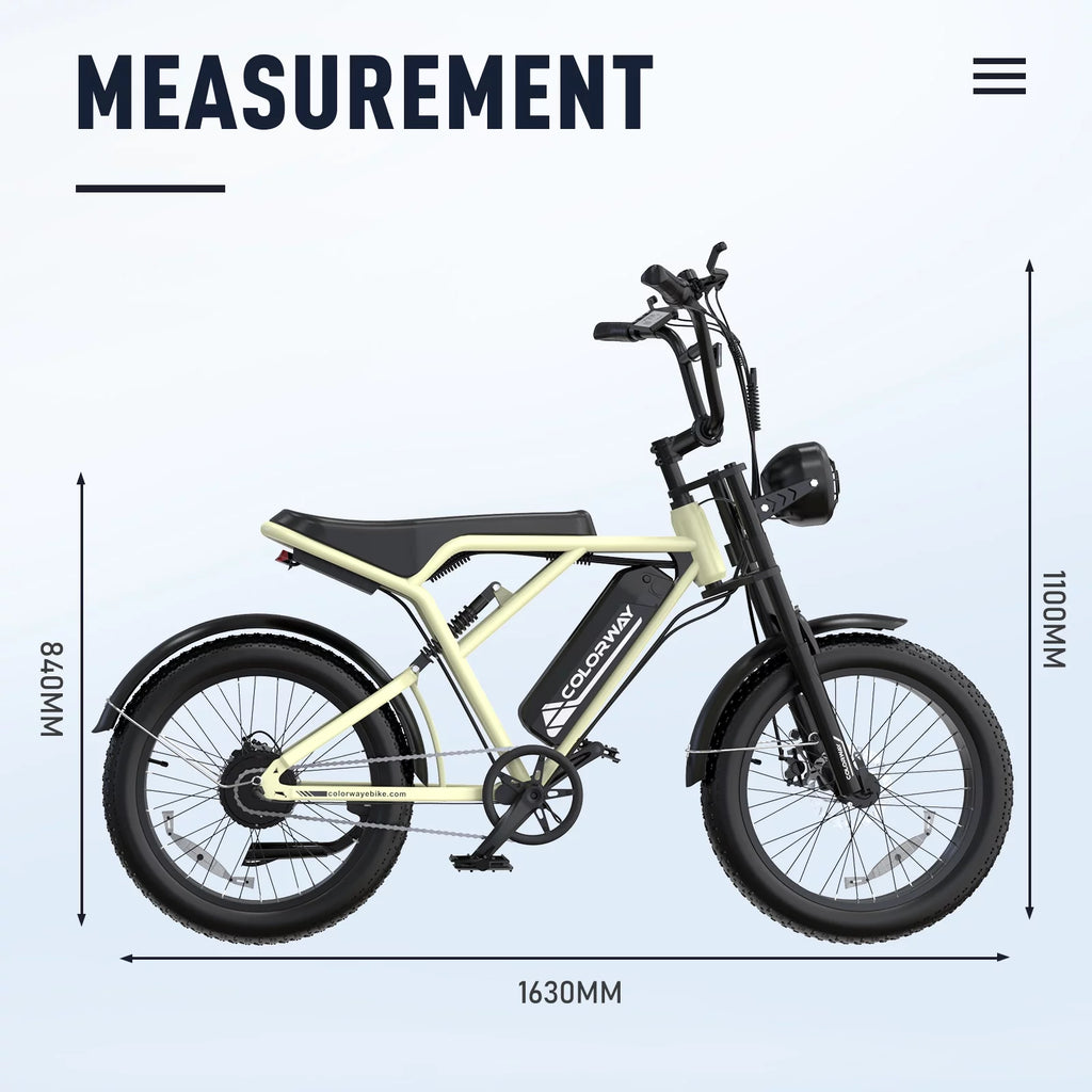 750W Electric Bike 20X4.0 Fat Tire 48V 15Ah Battery Q8754