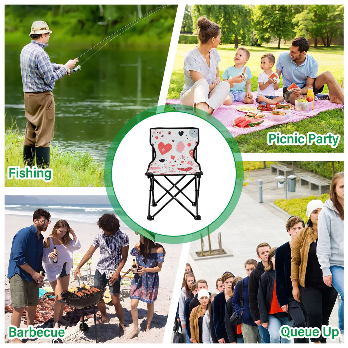 Portable Camping Chair with Carry Bag R222224