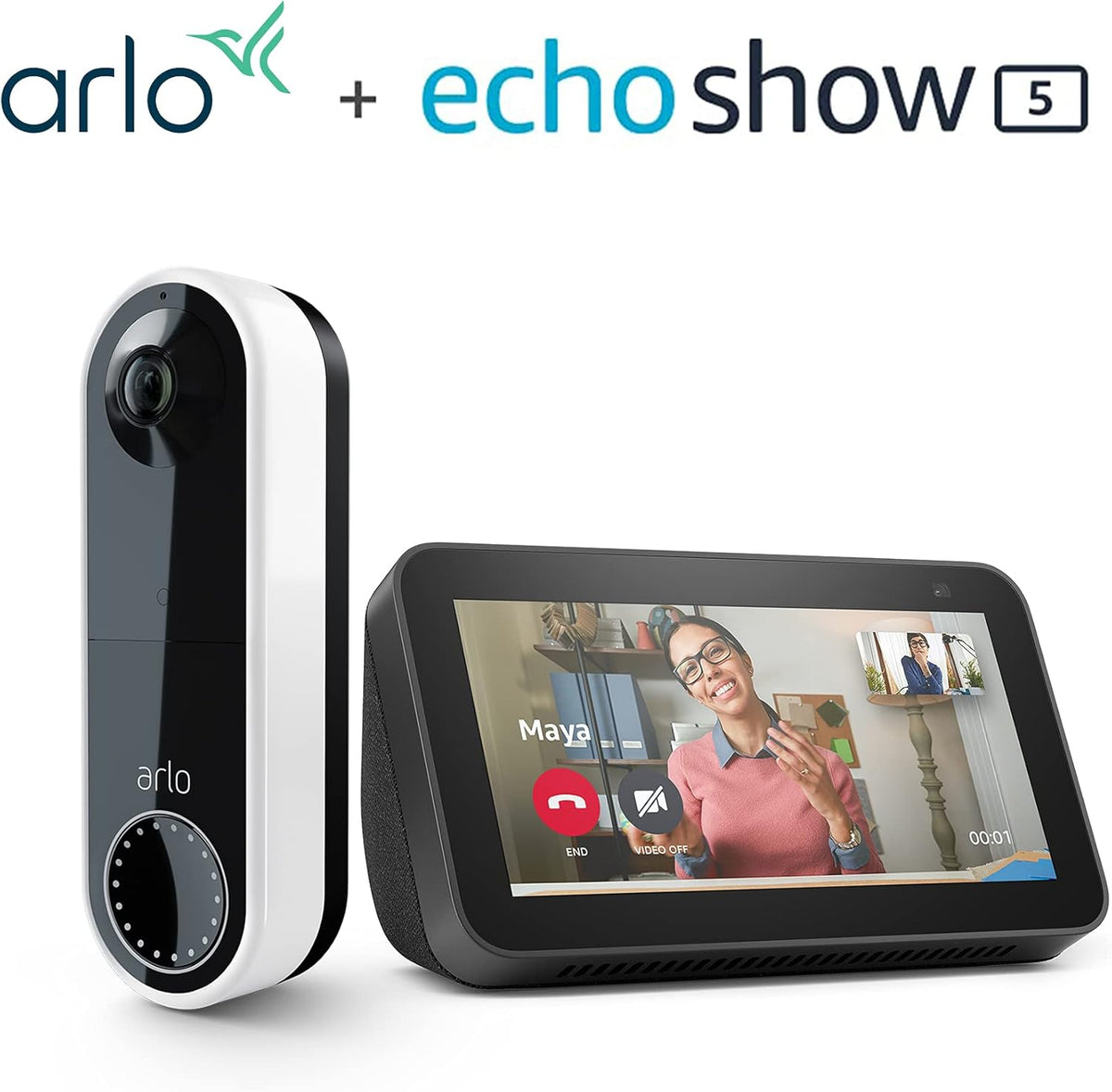 Wire-Free Video Doorbell White Bundle T95571