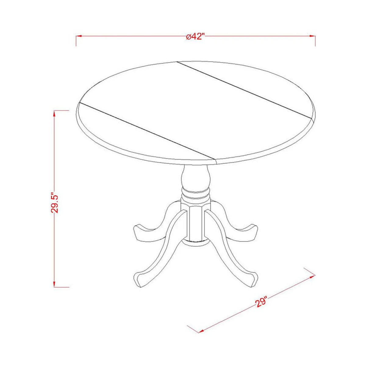 Traditional Wood Dining Table S586024