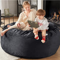 Charcoal Grey 4 FT Machine Washable Mink Bean Bag Chair T662