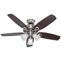 Brushed Nickel 42-Inch Ceiling Fan with Five Blades B771