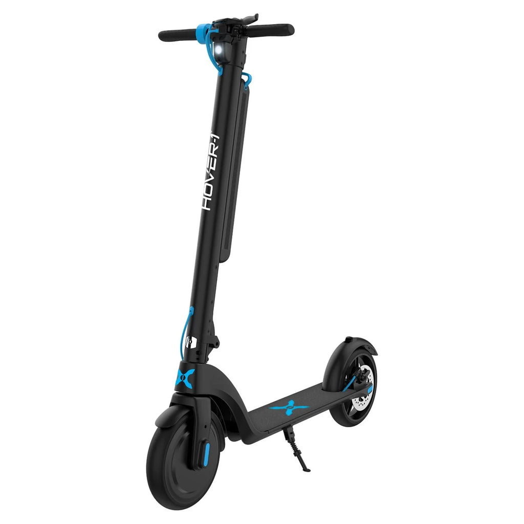 Electric Scooter with LED Headlights, 15 MPH Max Speed, 220 lbs Max Weight, Black K84723