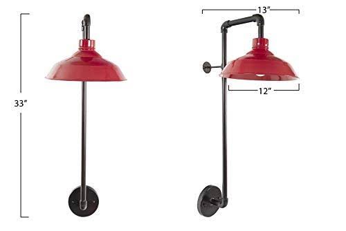Red Metal Wall Sconce D810