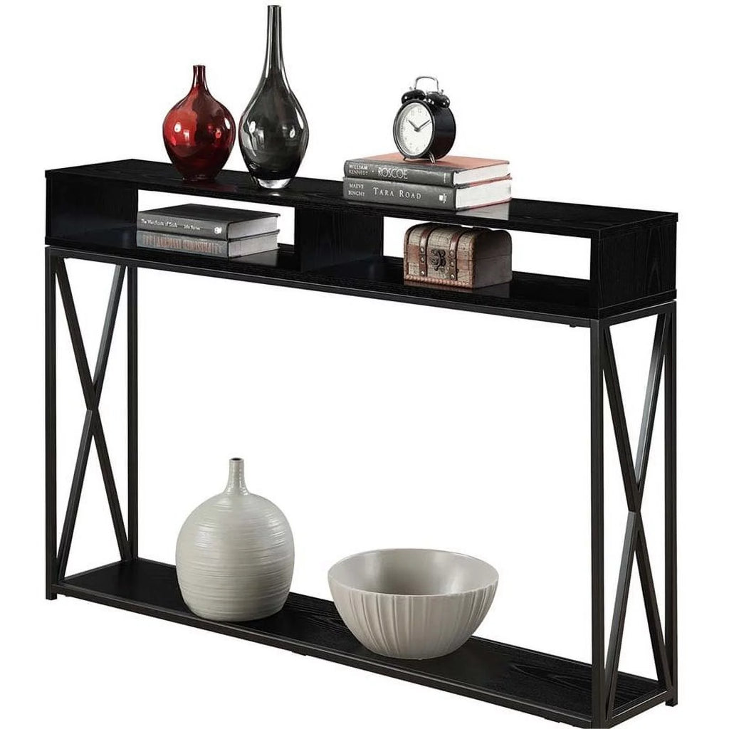 Black Wood Console Table U917