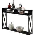 Black Wood Console Table U917